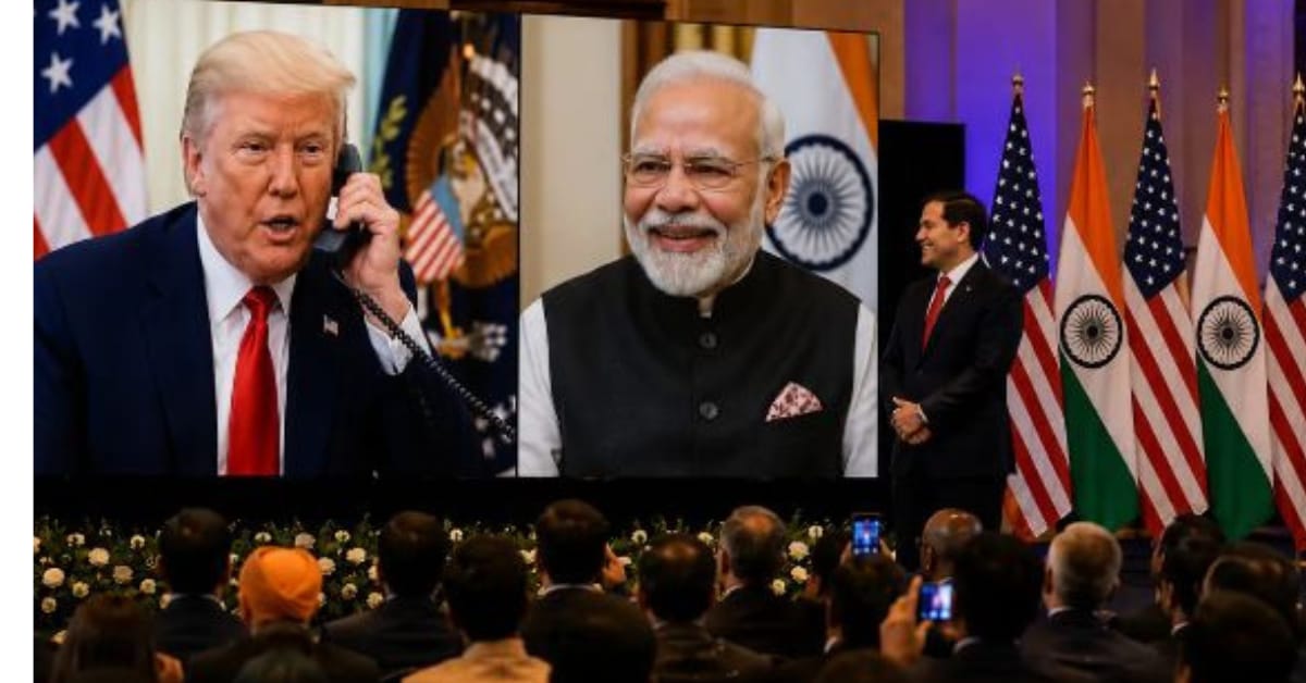 PM Modi Trump Phone Call